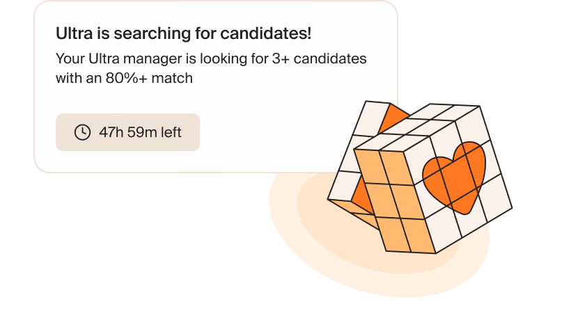 Ultra manager searching closed communities for candidates